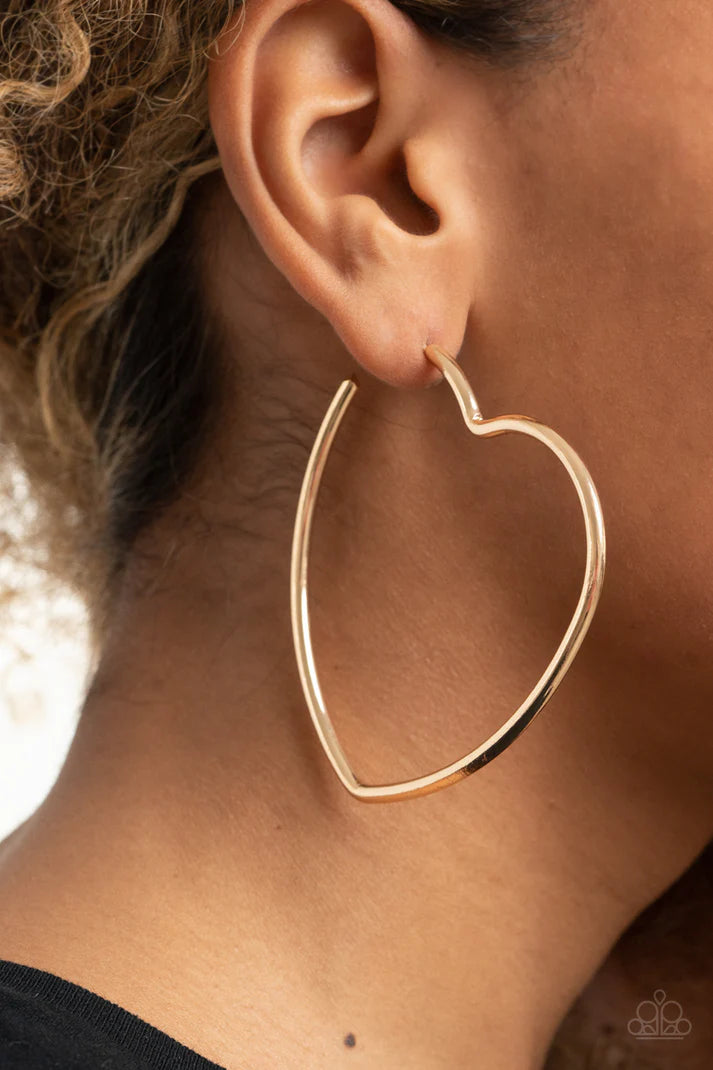 Heartbreaker Hustle - Gold Earring