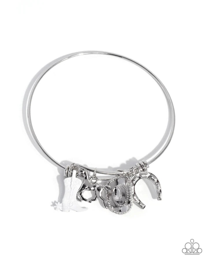 Western Waltz - White Bracelet