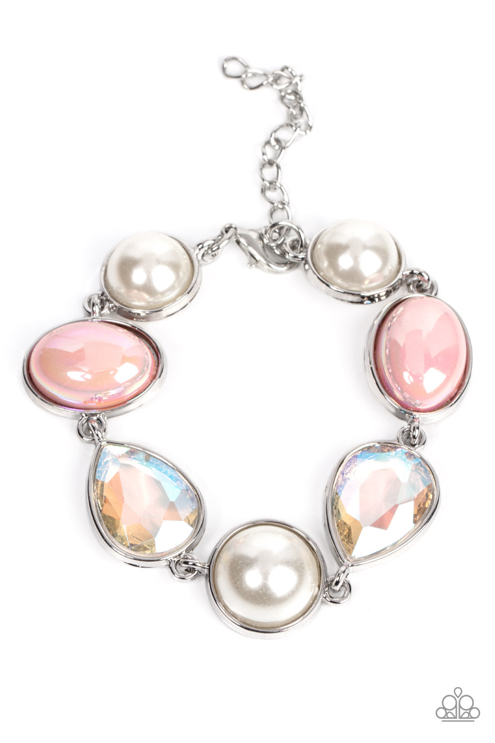Nautical Nirvana - Pink Necklace & Bracelet Set