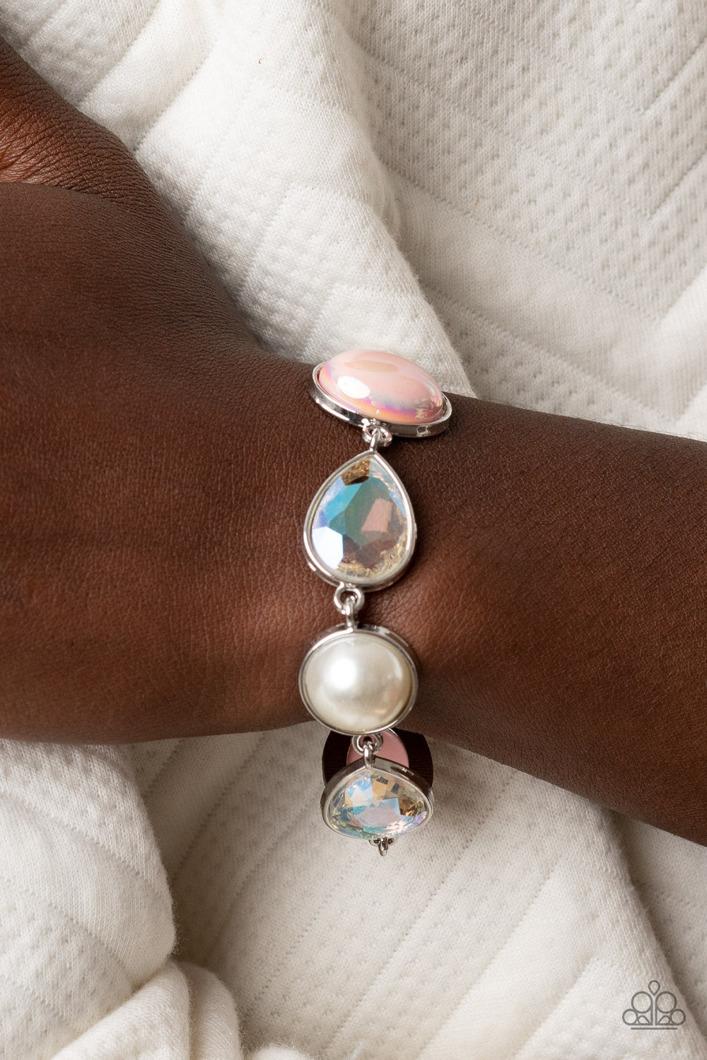 Nautical Nirvana - Pink Necklace & Bracelet Set