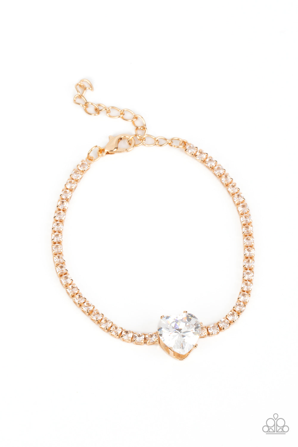 Flirty Fiancé - Gold Necklace & Bracelet Set