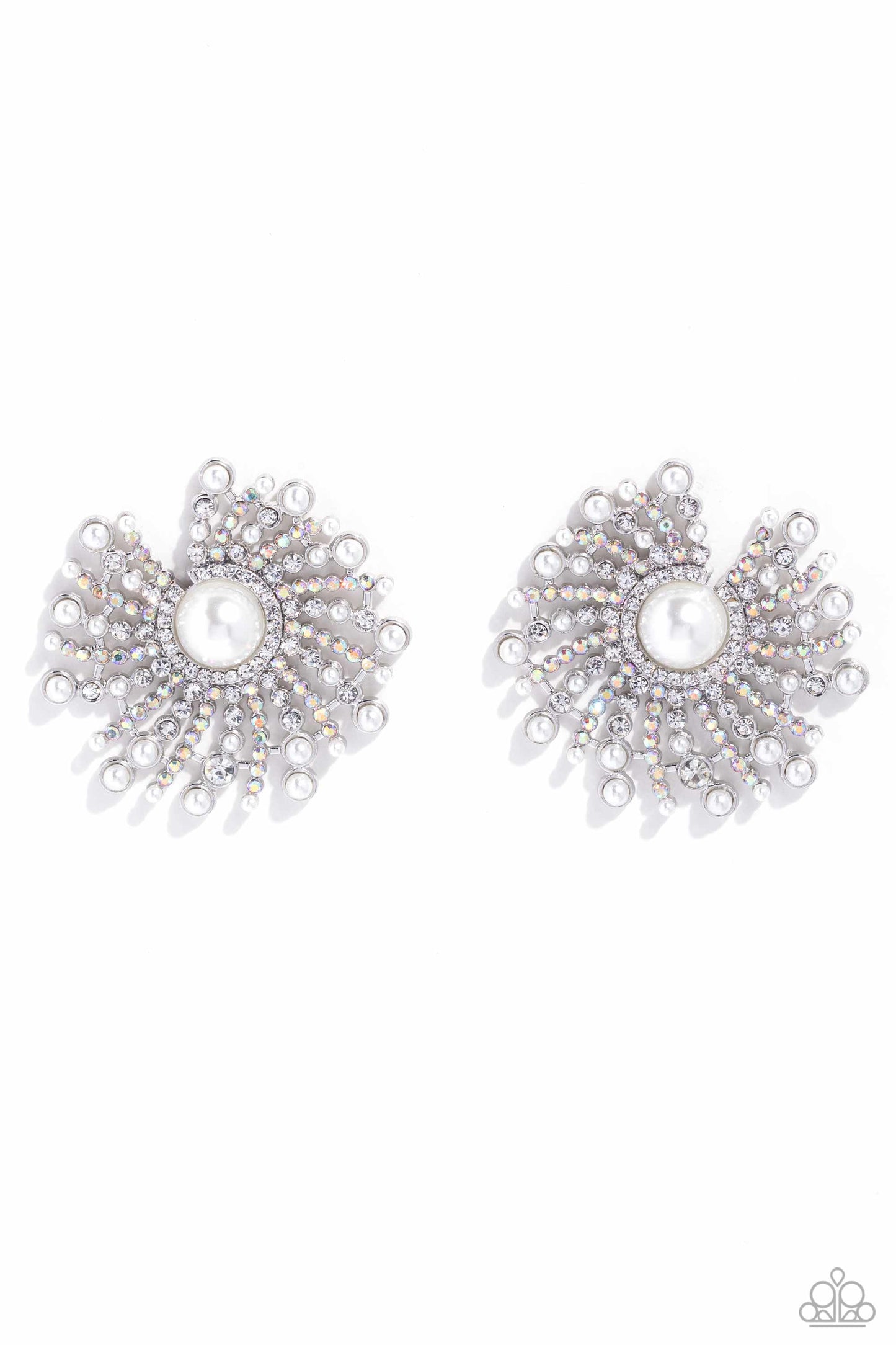 Fancy Fireworks - White Earring (LOP 12-23)