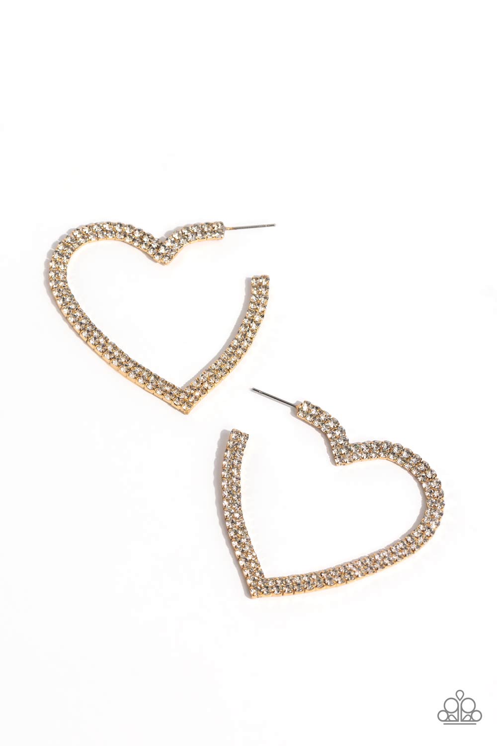 Sweetheart Sequence - Gold Hoop Earring