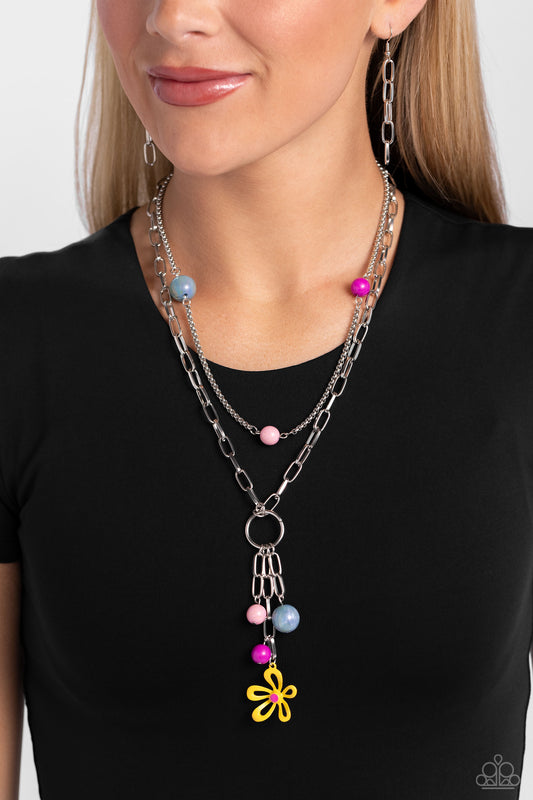 Seize the Swirls - Yellow Necklace