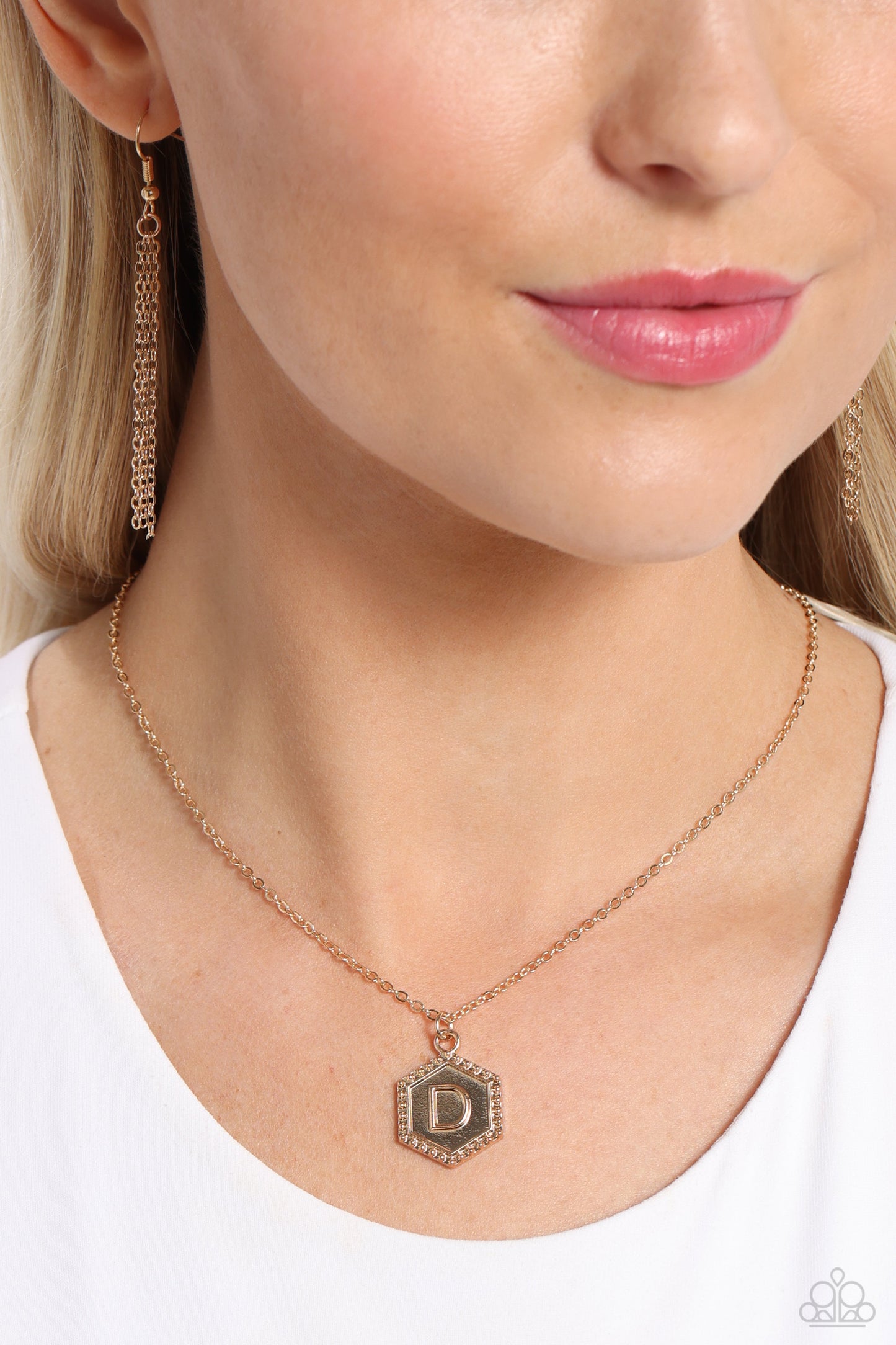 Emblematic Elegance - Gold - D Necklace