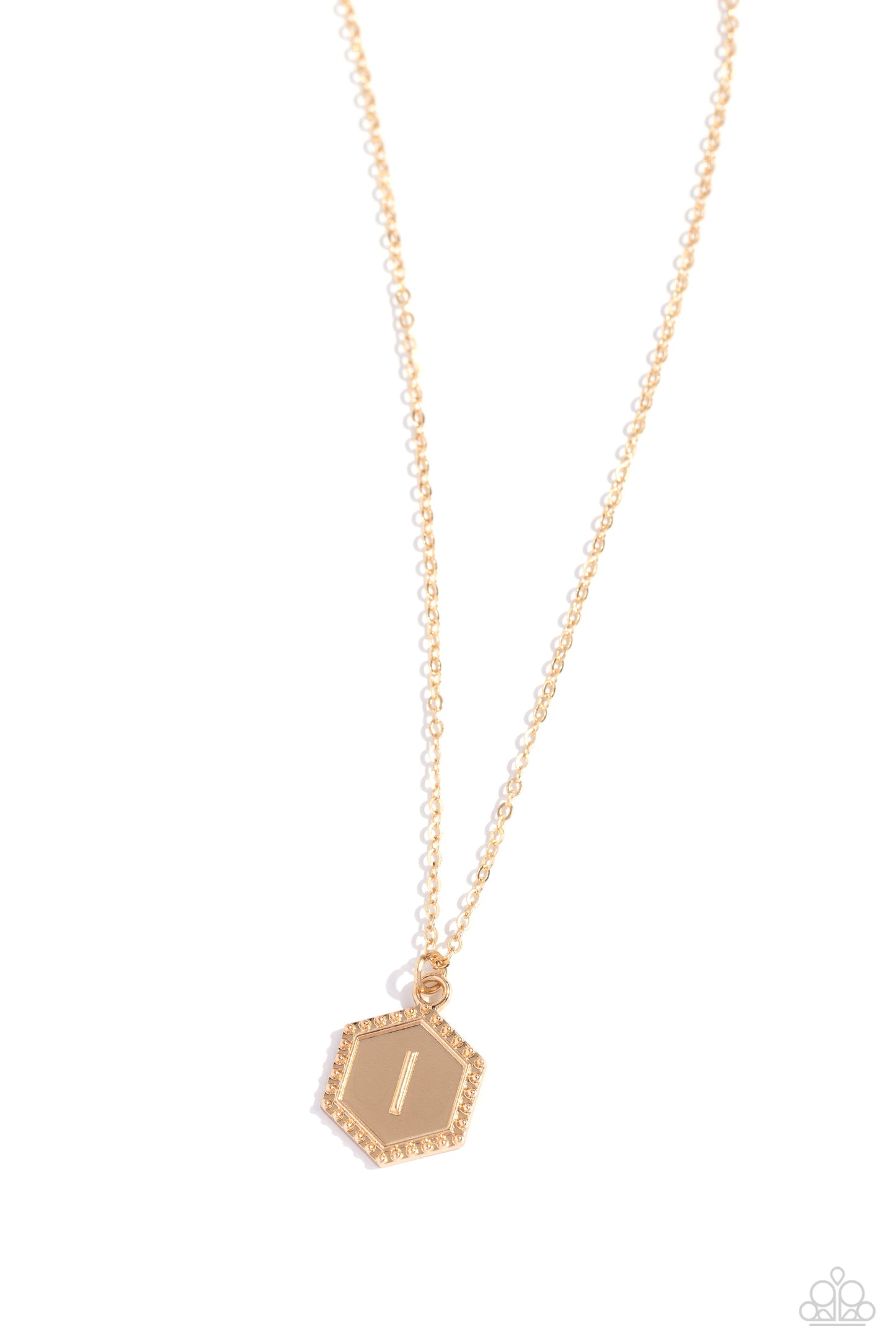 Emblematic Elegance - Gold - I Necklace