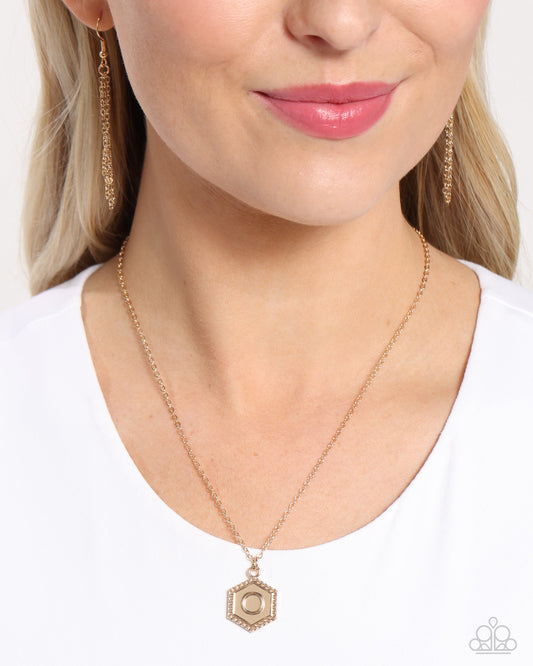 Emblematic Elegance - Gold - O Necklace