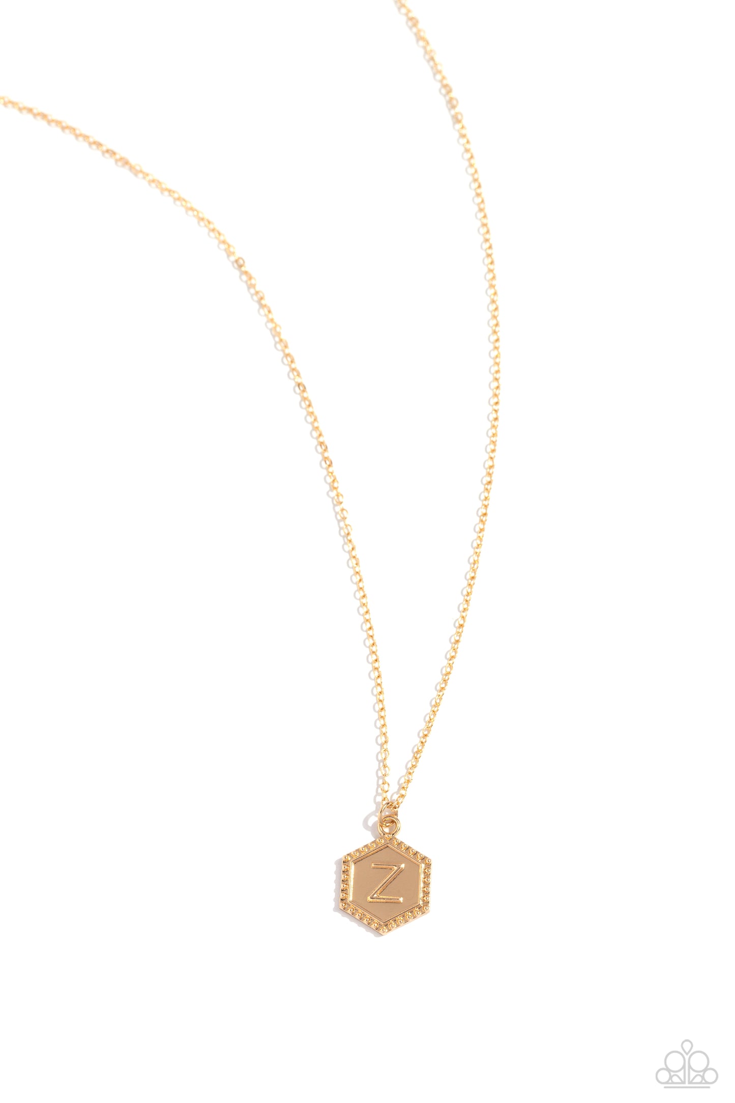 Emblematic Elegance - Gold - Z Necklace
