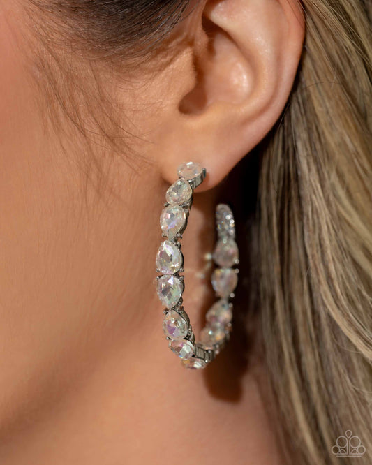 Presidential Pizzazz - White Earring (LOP 03-24)
