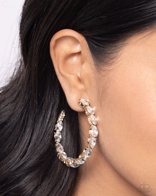 Presidential Pizzazz - Gold Hoop Earring