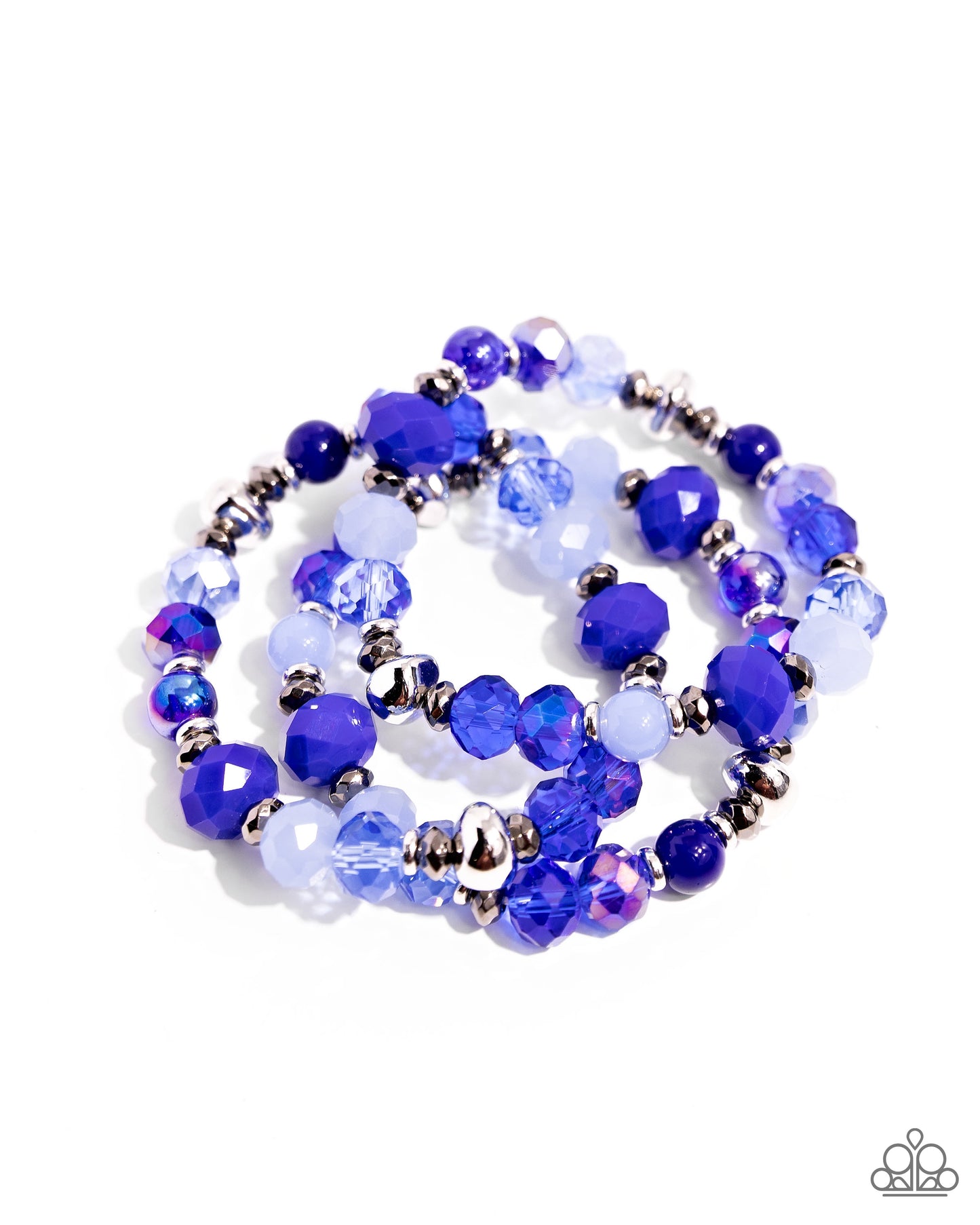 Stack of GLASS - Blue Bracelet