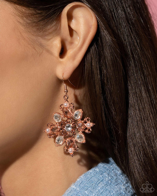 Fancy-Free Florals - Copper Earring