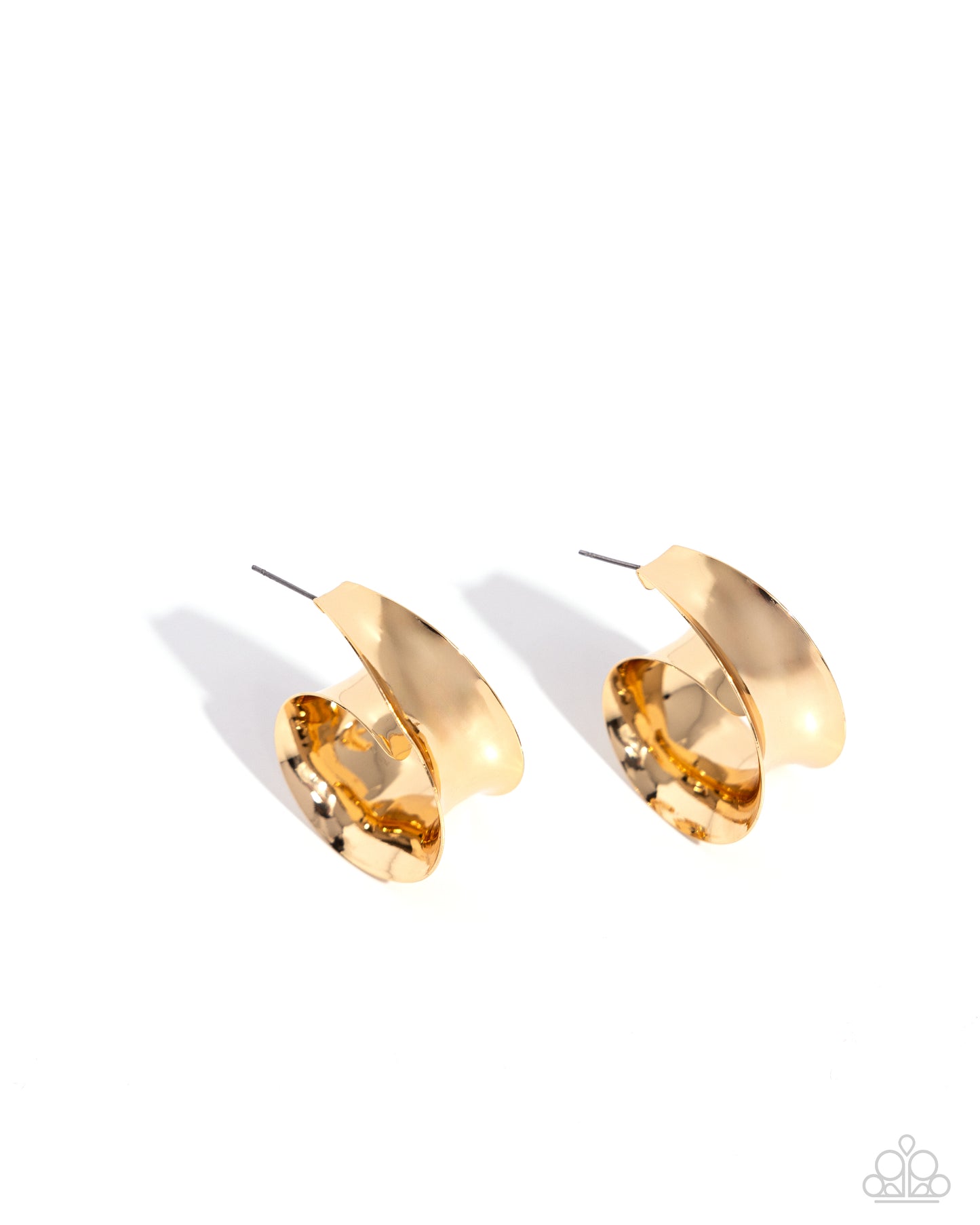 Curly Cadence - Gold Hoop Earring