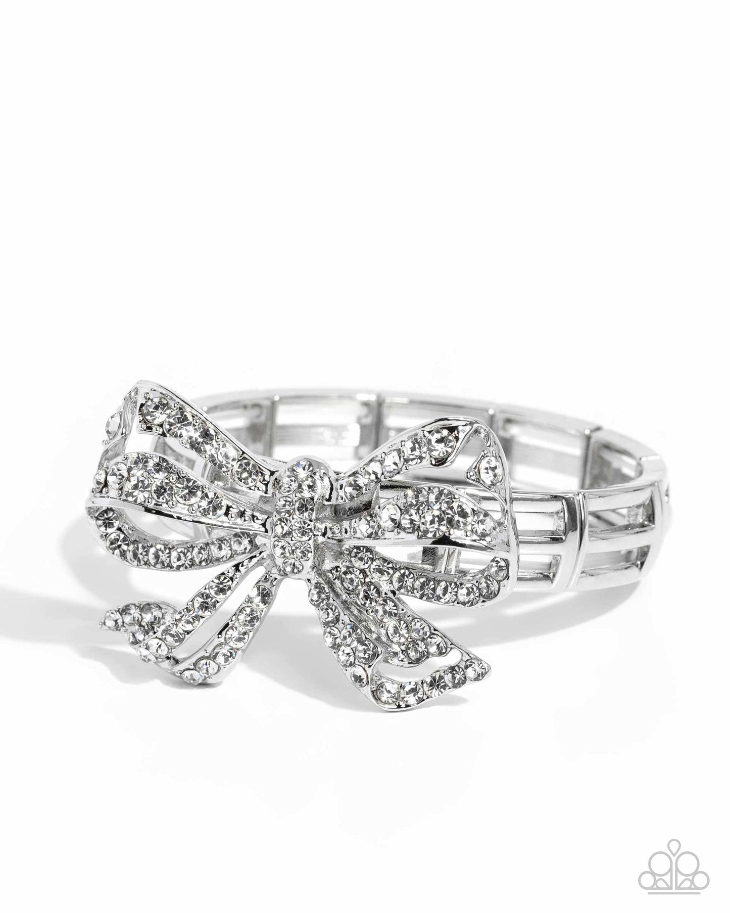 Its All A-BOW-t Me - White Bracelet (LOP 05-24)