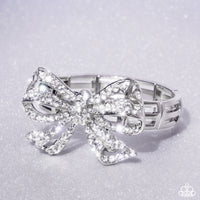 Its All A-BOW-t Me - White Bracelet (LOP 05-24)