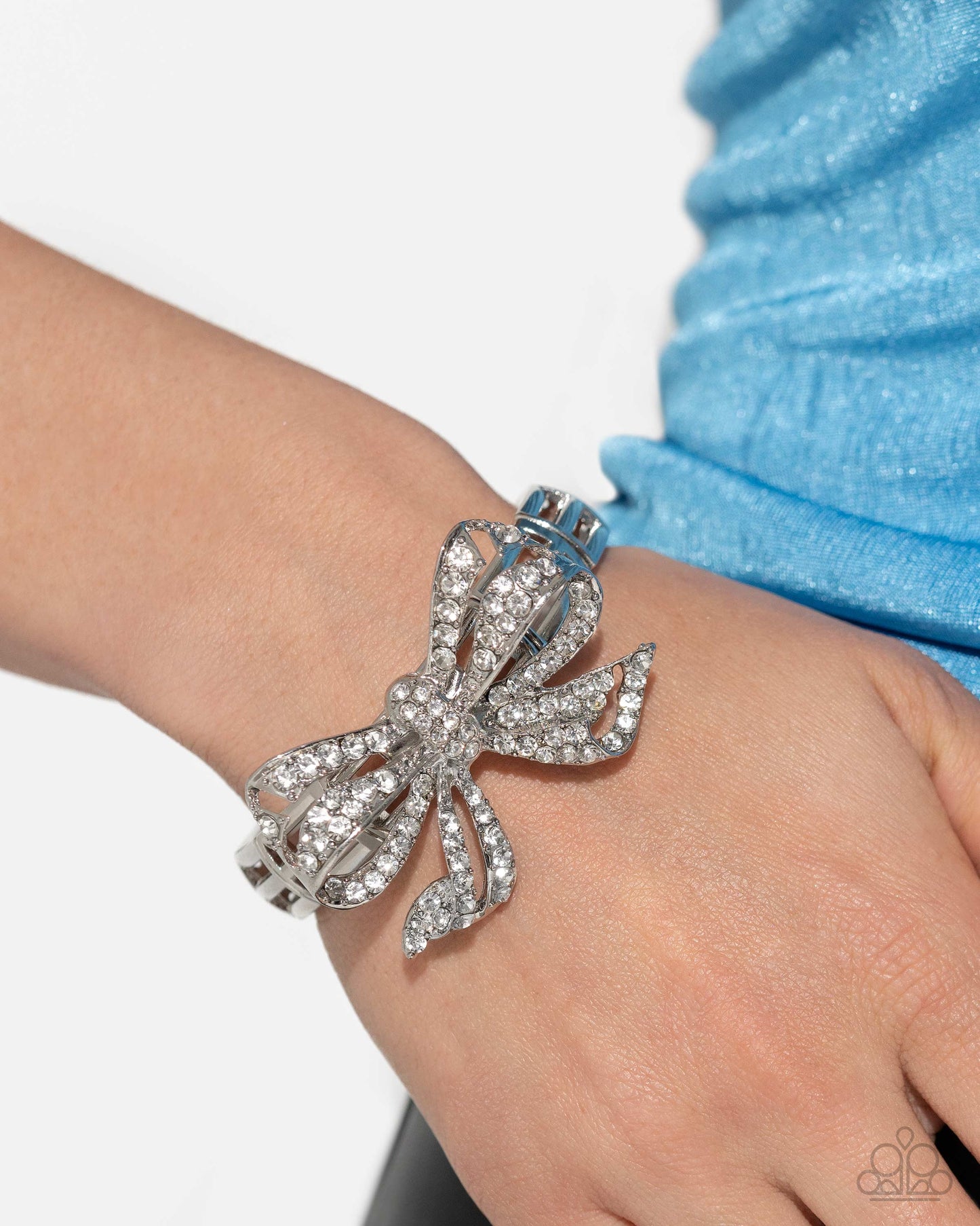 Its All A-BOW-t Me - White Bracelet (LOP 05-24)