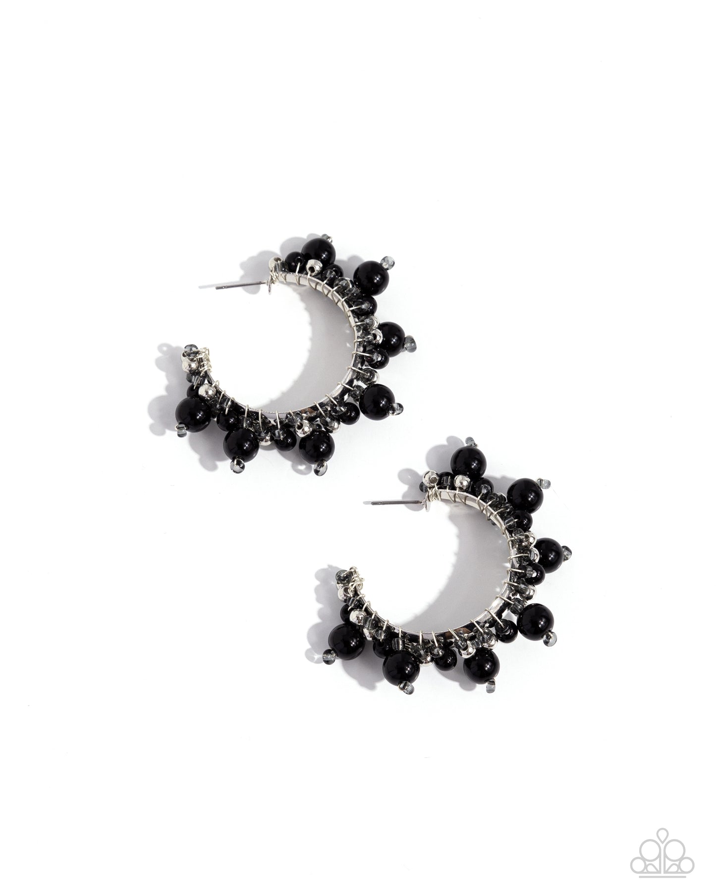Elite Expense - Black Hoop Earring