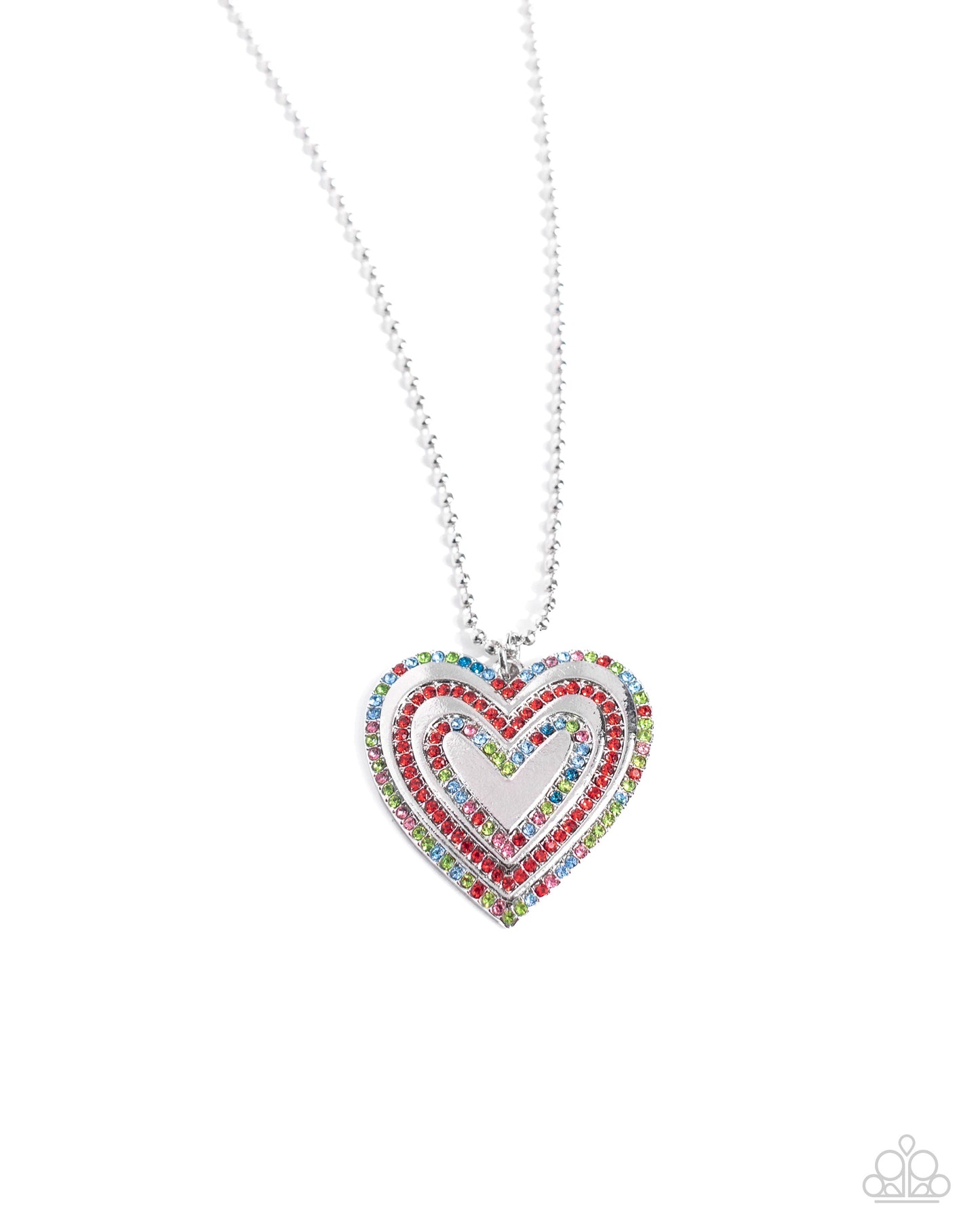 Hallucinatory Hearts - Red Necklace