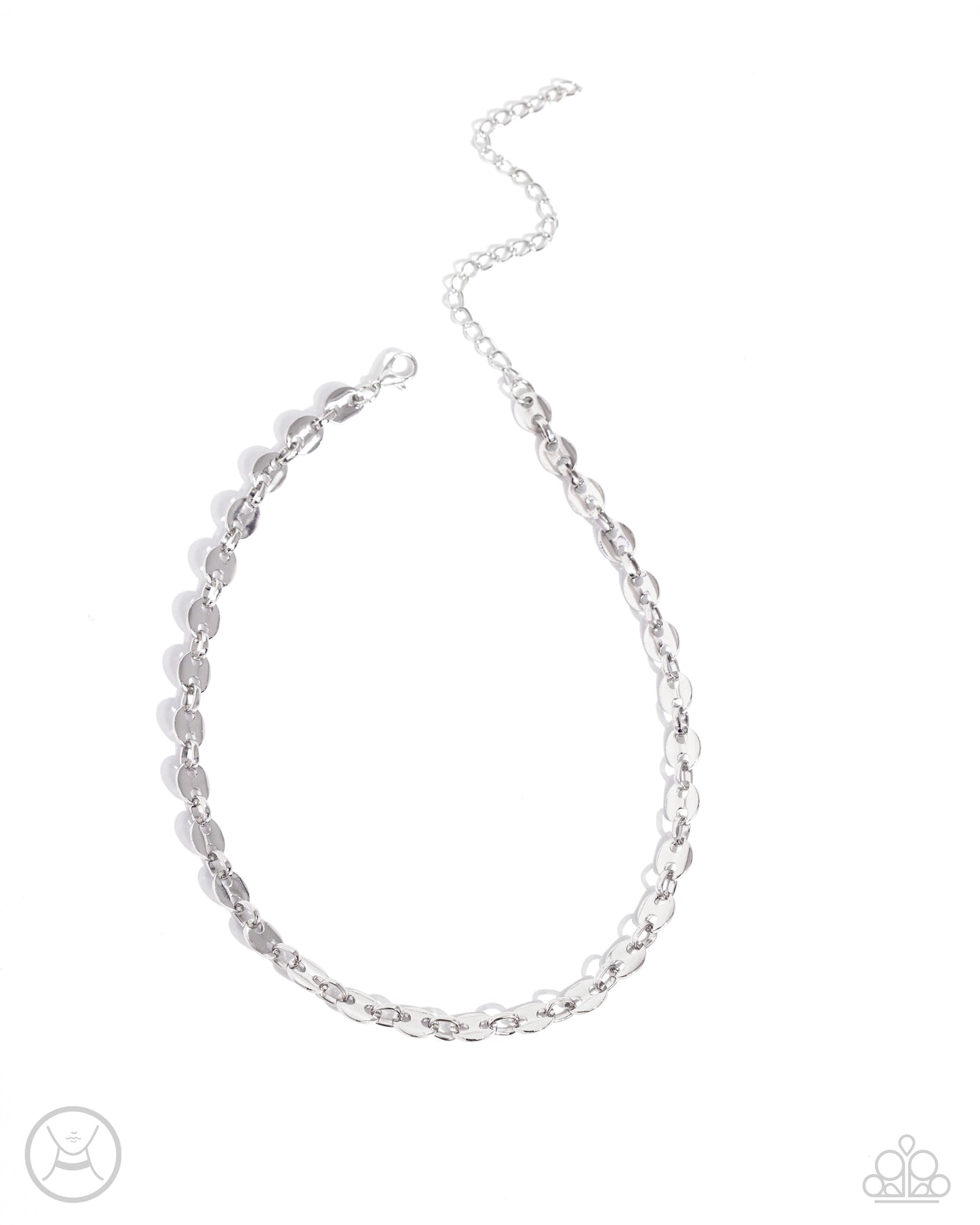 Abstract Advocate - Silver Necklace & Bracelet Set