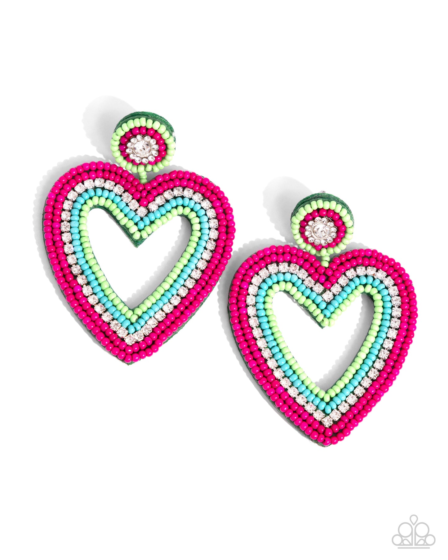 Headfirst Heart - Green Earring