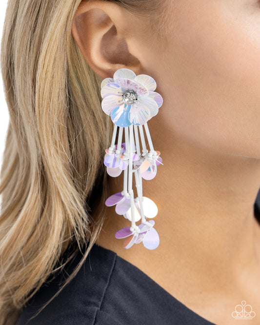 Floral Future - White Earring
