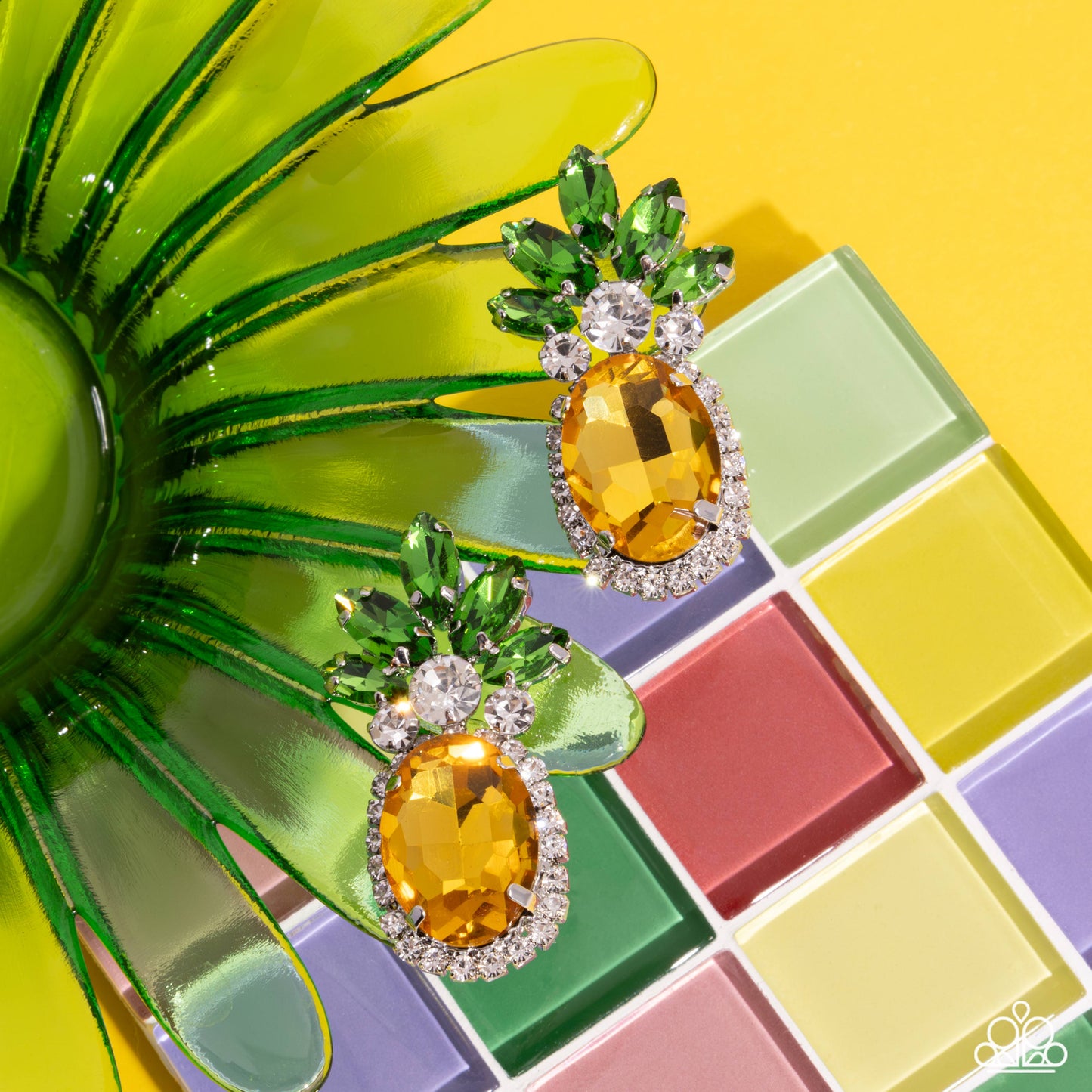 Prismatic Pineapple - Yellow Earring