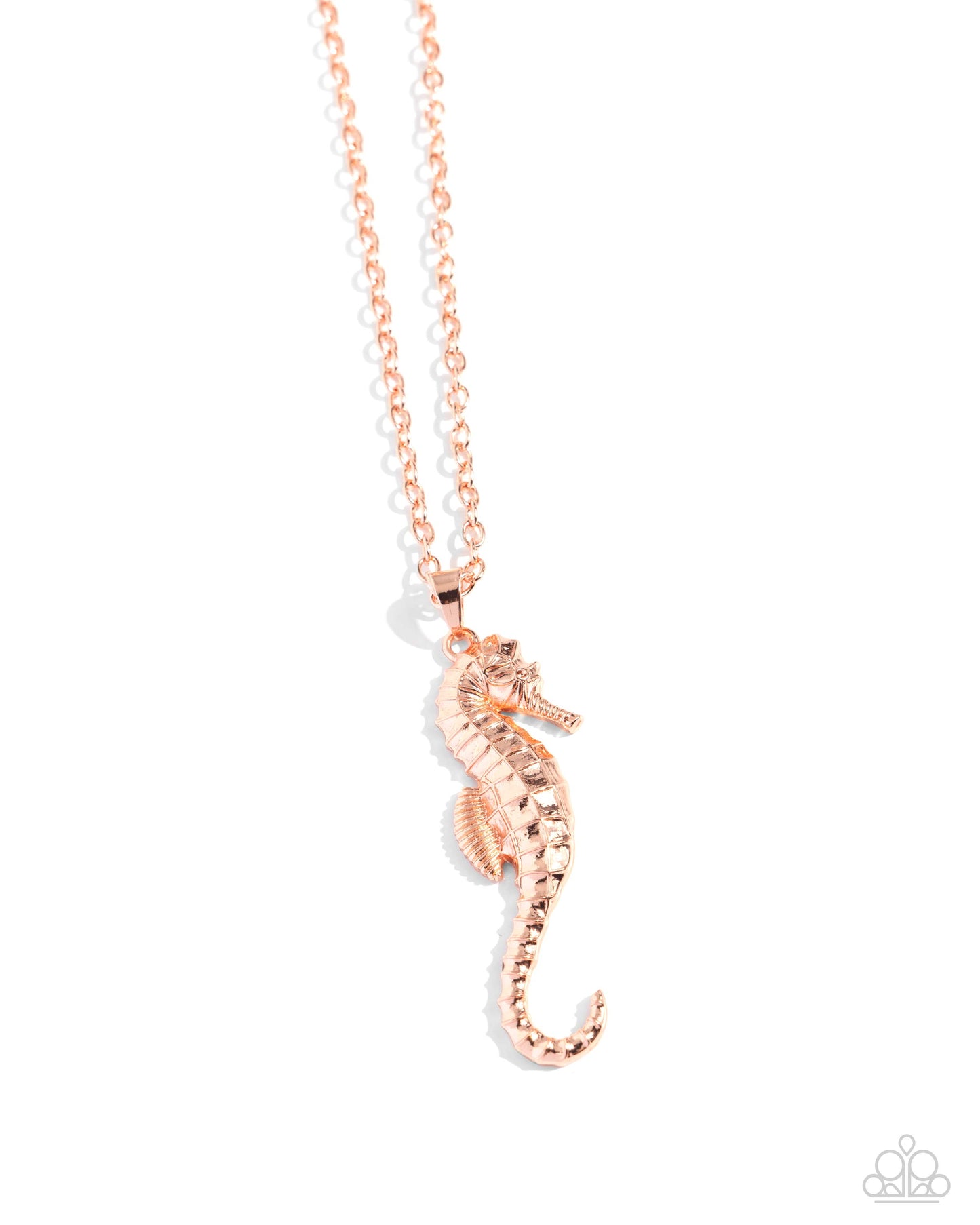 Sparkling Seahorse - Copper Necklace & Earring Set