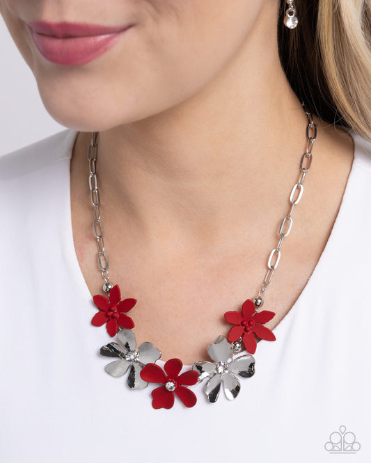 Mythically Metallic - Red Necklace