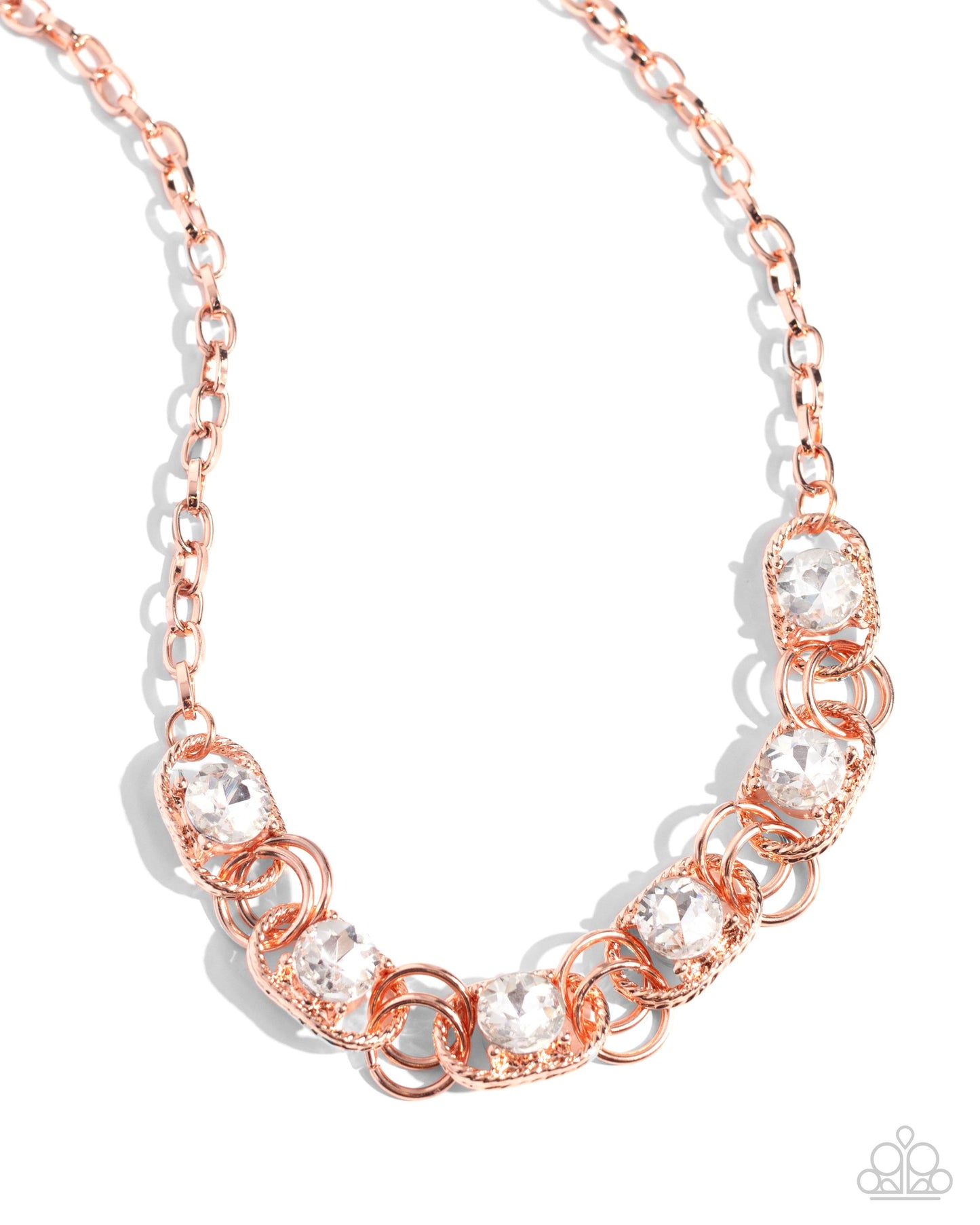 Serrated Sensation - Copper Necklace & Bracelet Set