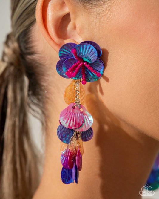 Under the Waves - Purple Earring (LOP 07-24)