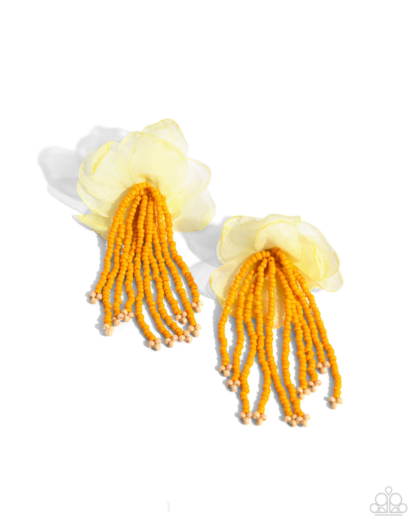 Cinderella Charisma - Orange Seed Bead Earring