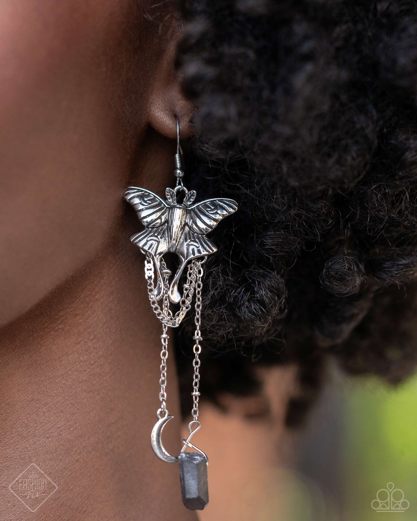 Moth Master - Silver Earring