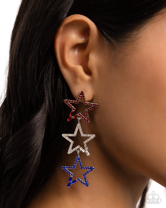 Patriotic Pageantry - Multi Earring