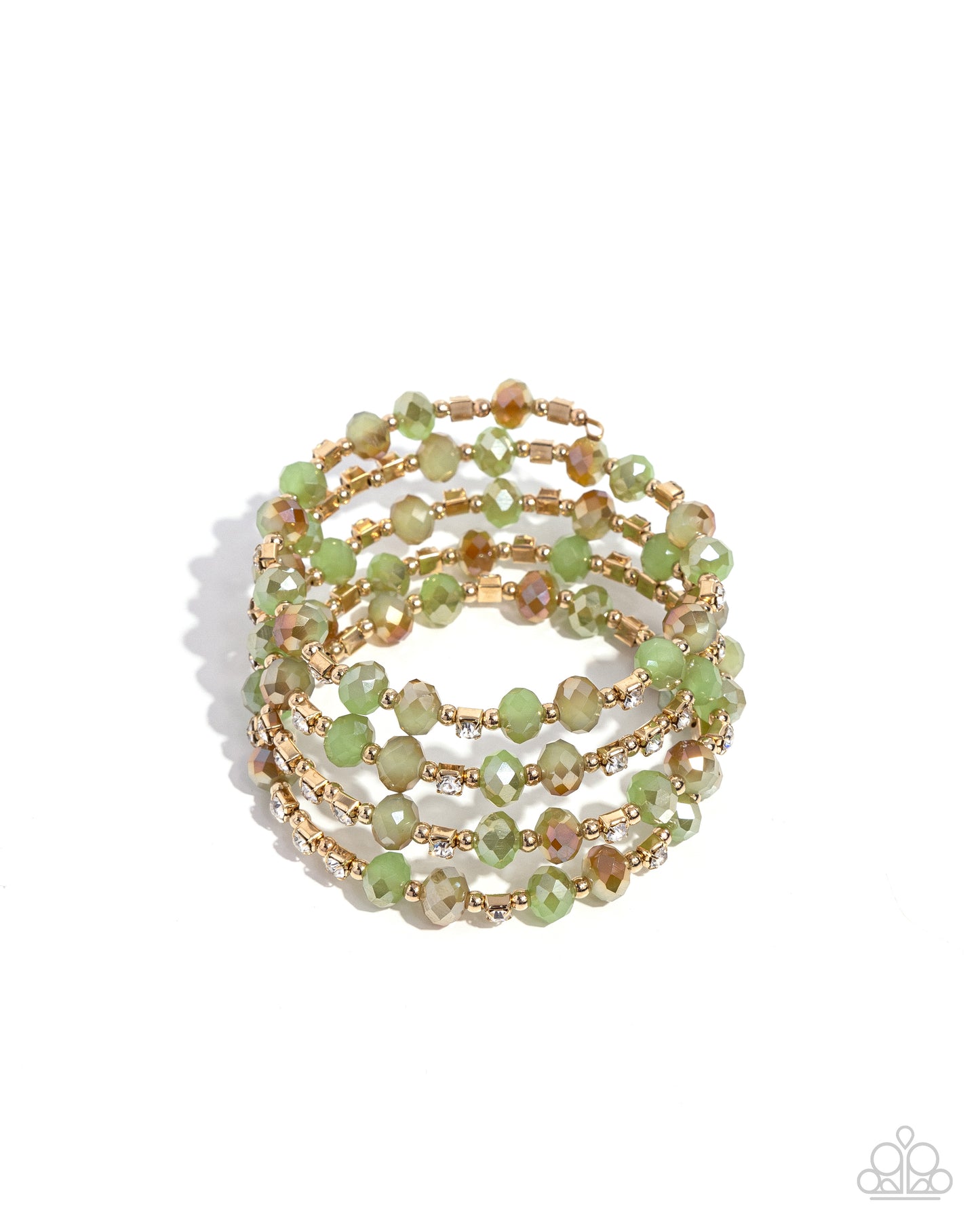 Refined Reality - Green Coil Bracelet