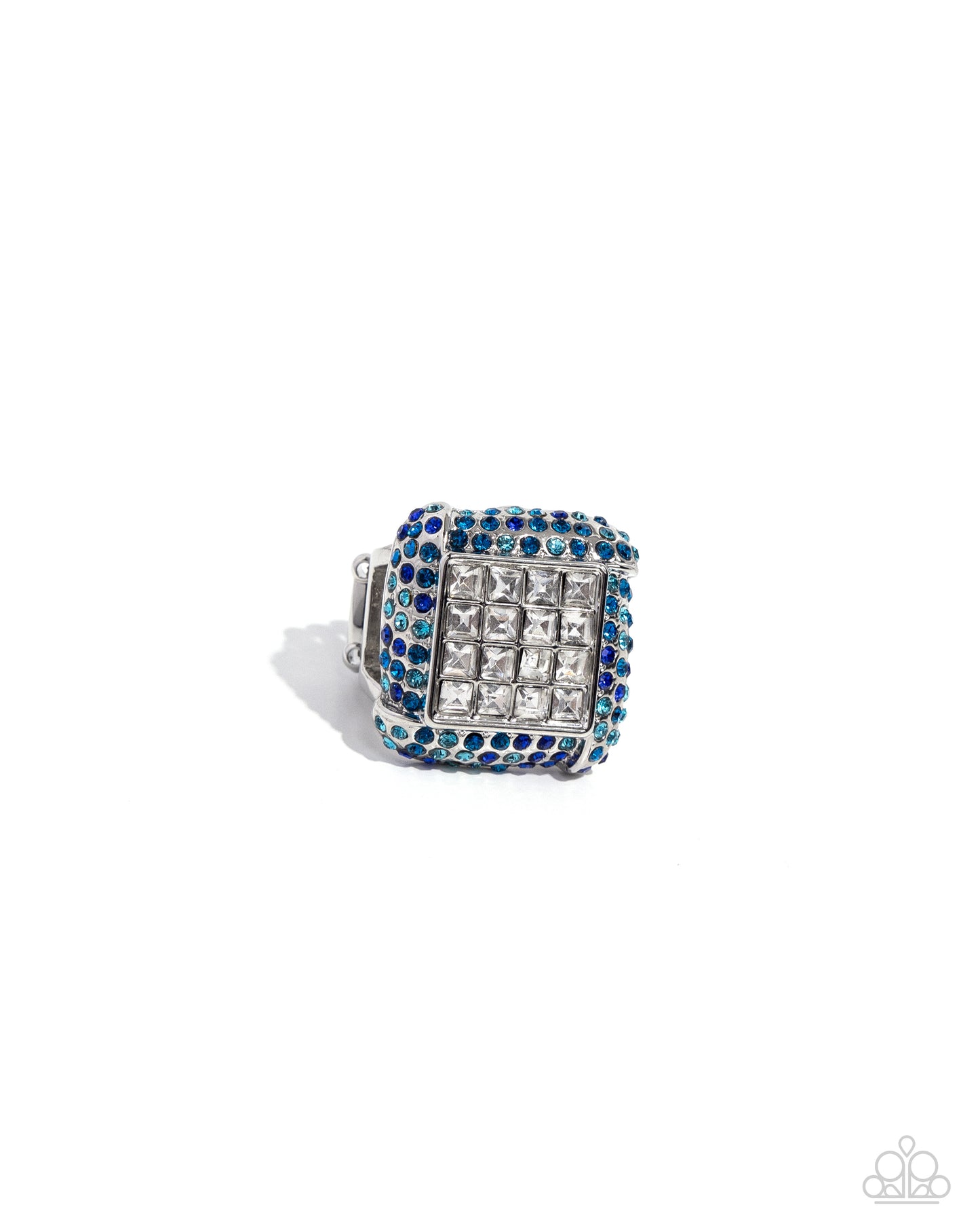 Medium SQUARE - Blue Ring 0217