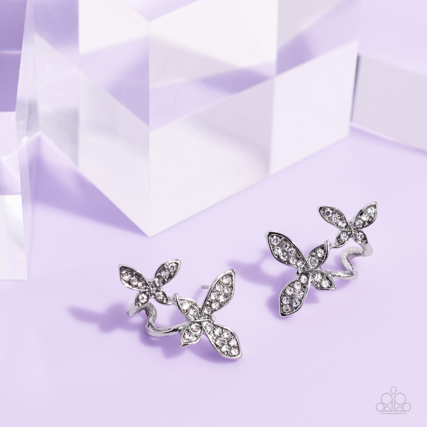 Adorably Aerial - White Earring
