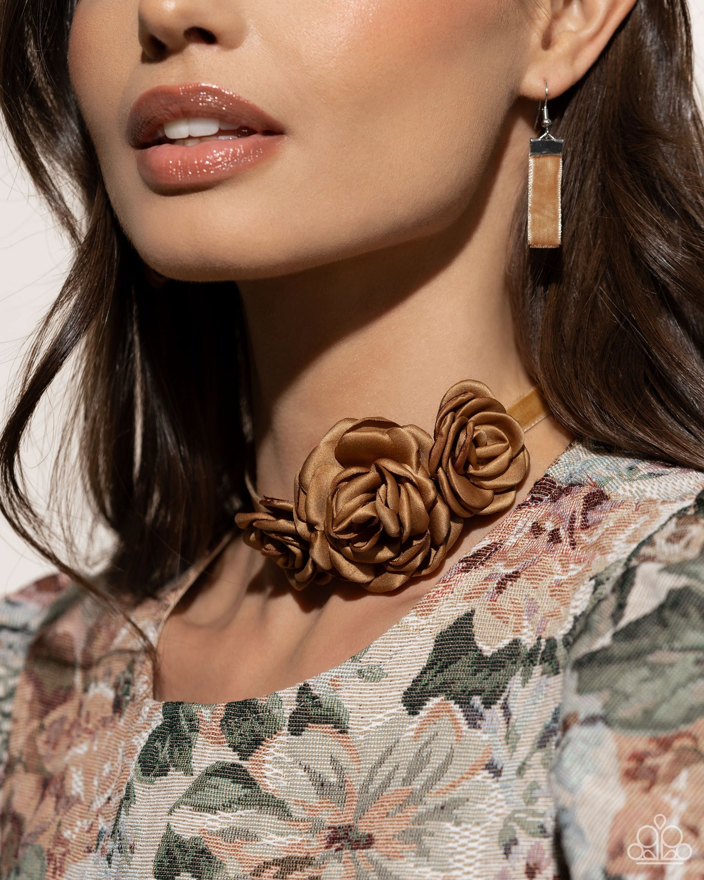 Home-Grown Homage - Brown Choker Necklace