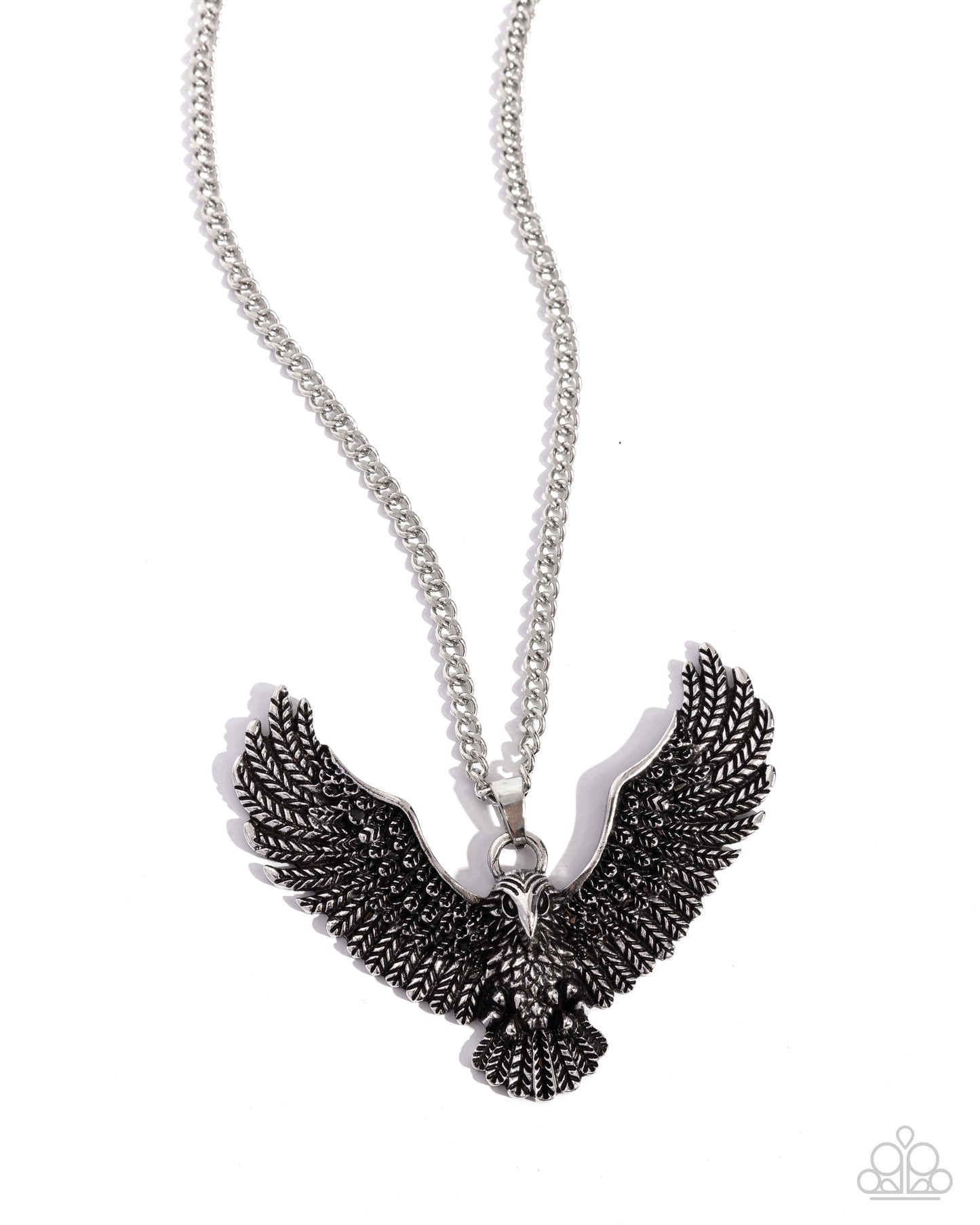 Edgy Eagle - Silver Necklace