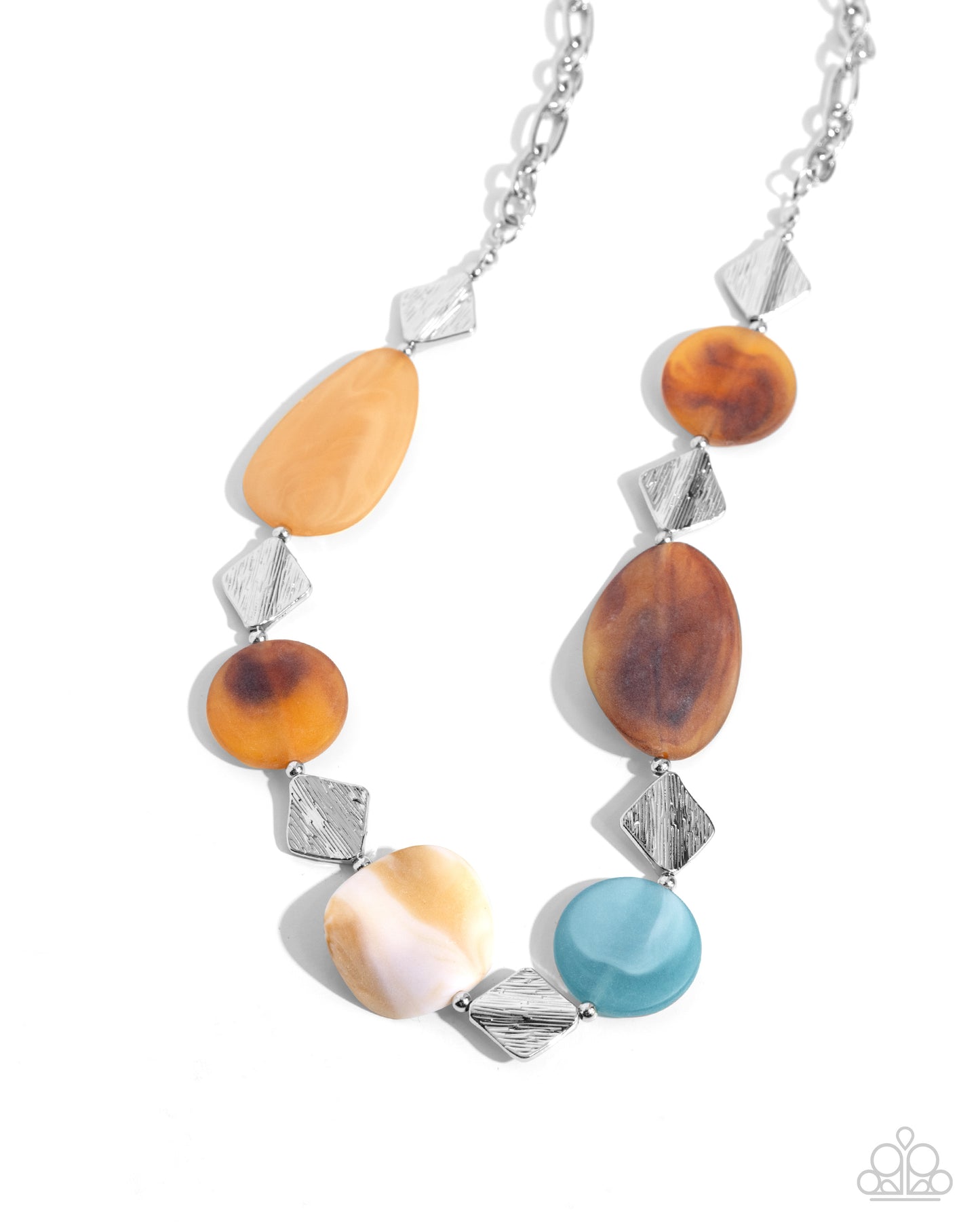 Reflective Redux - Brown Necklace & Bracelet Set