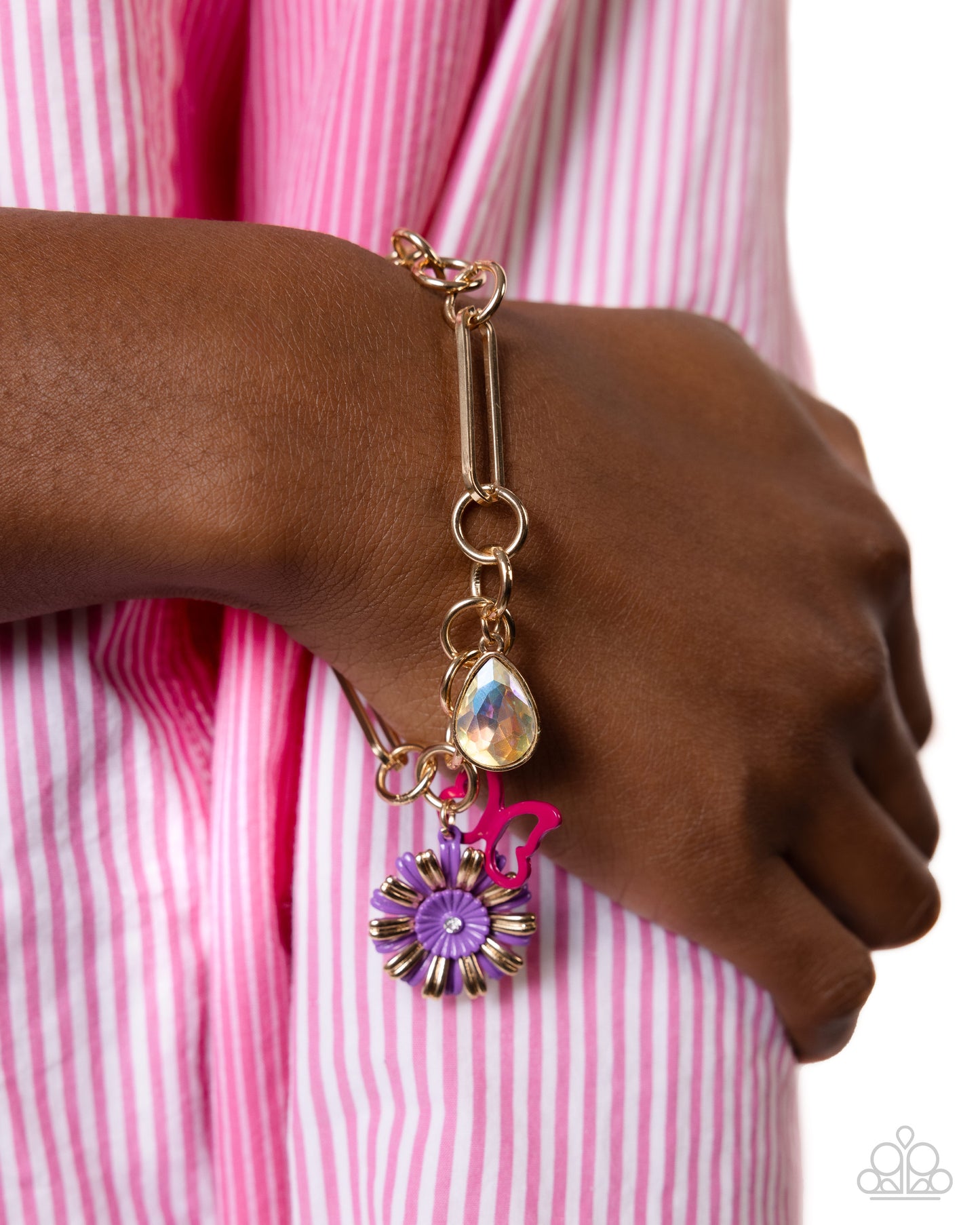 Aerial Adventure - Purple Necklace & Bracelet Set