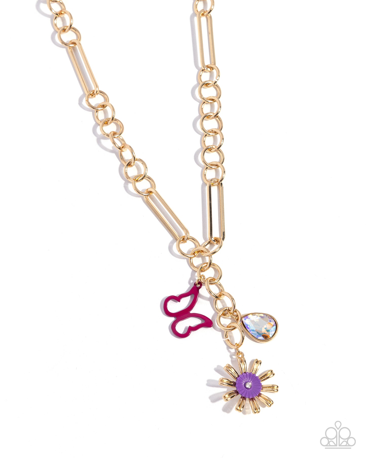 Aerial Adventure - Purple Necklace & Bracelet Set