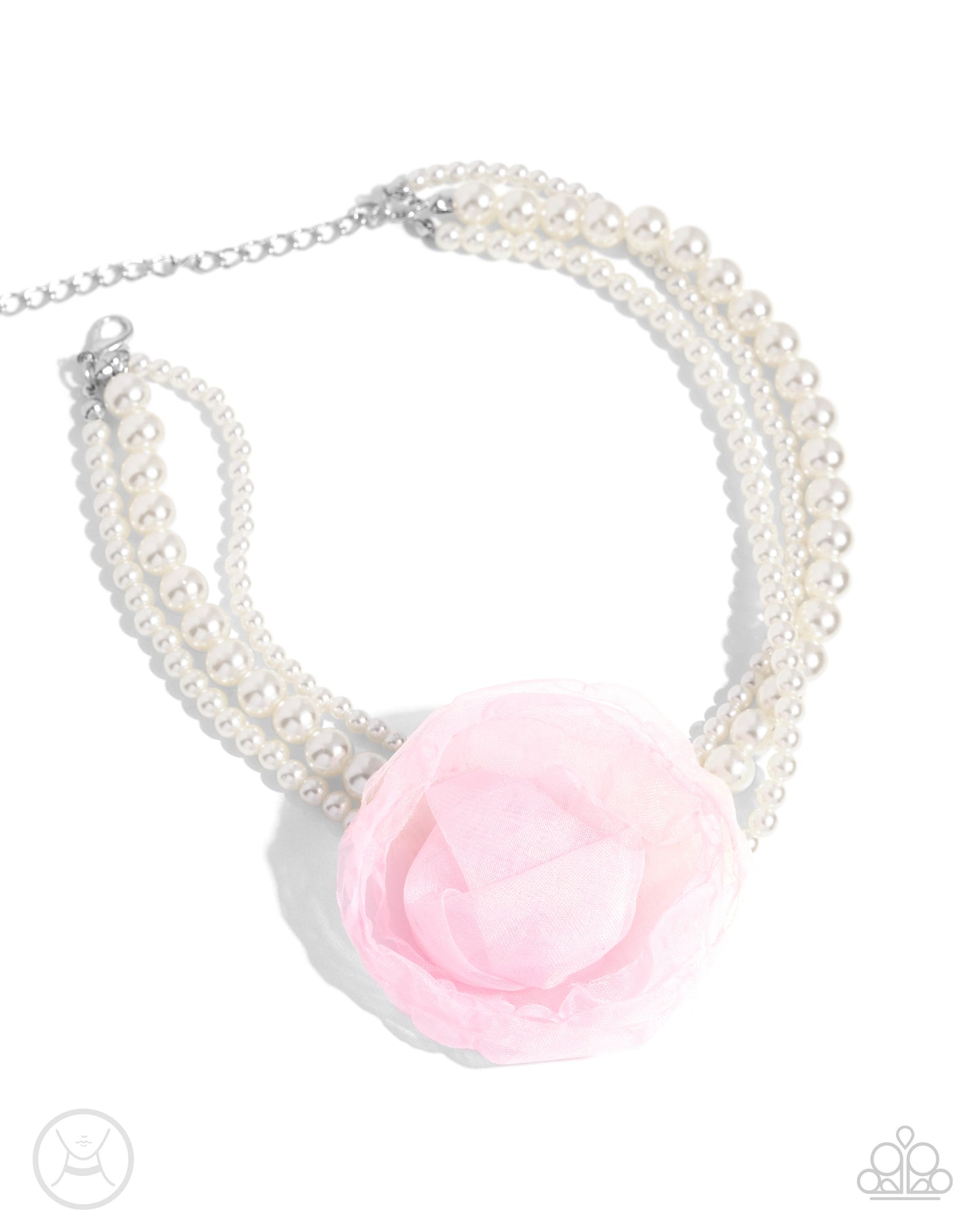 Radiant Rosette - Pink Necklace