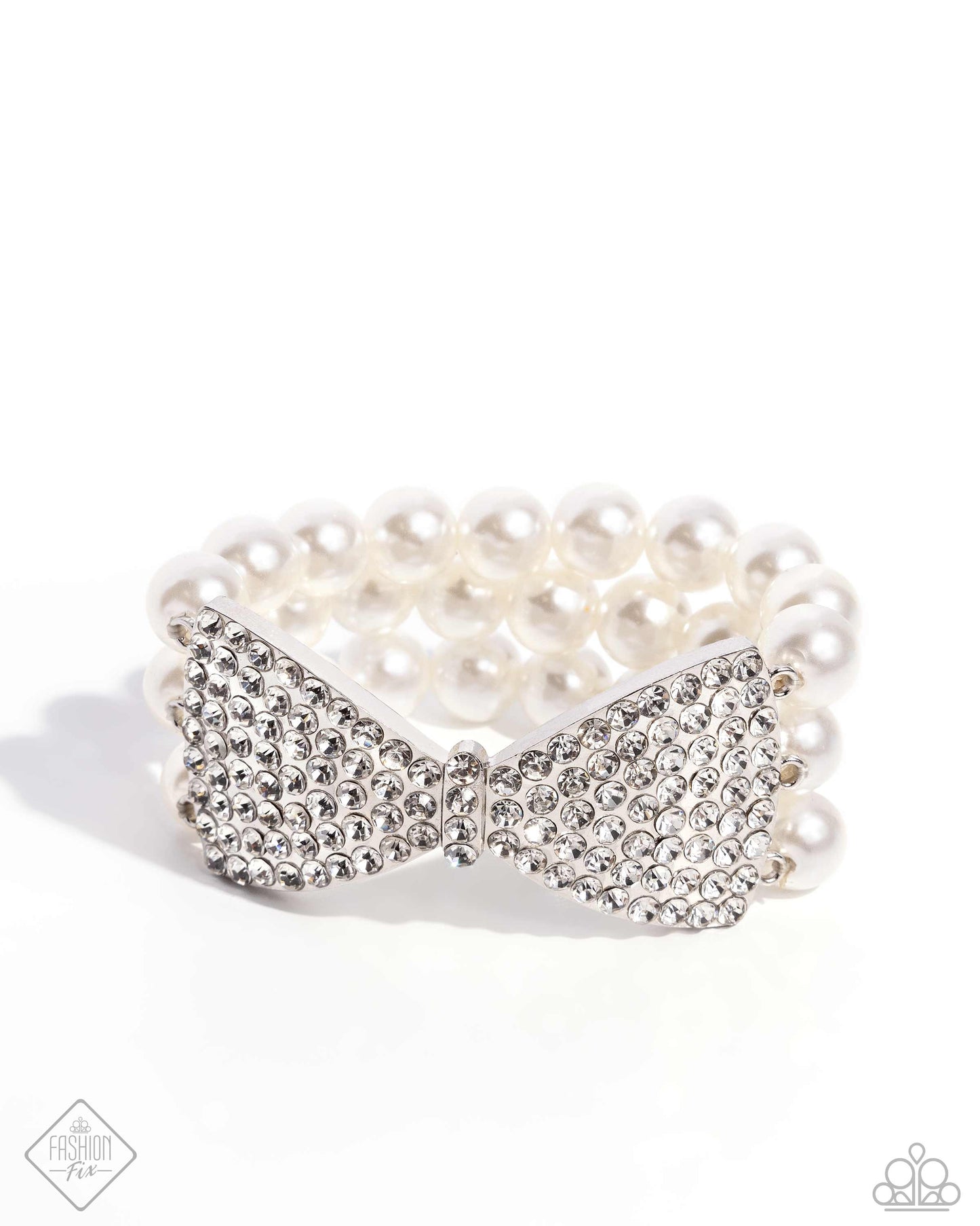 Dashing Demeanor - White Bracelet