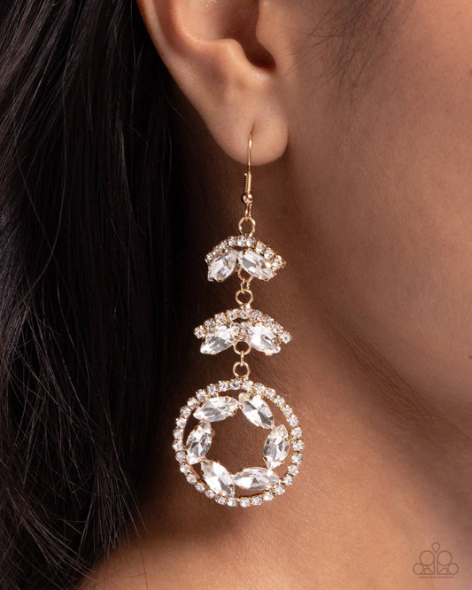 Polished Pattern - Gold Earring
