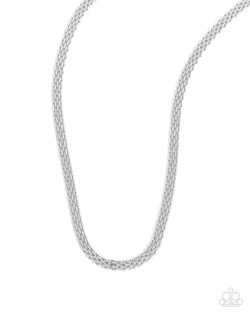 Chained Character - Silver Mens Necklace (Convention 2024)