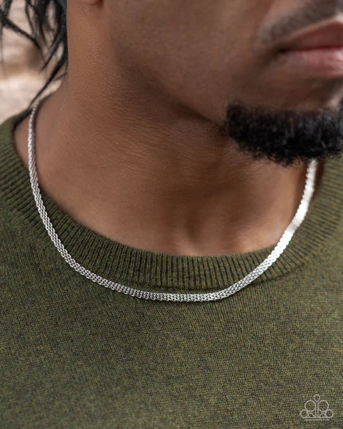 Chained Character - Silver Mens Necklace (Convention 2024)