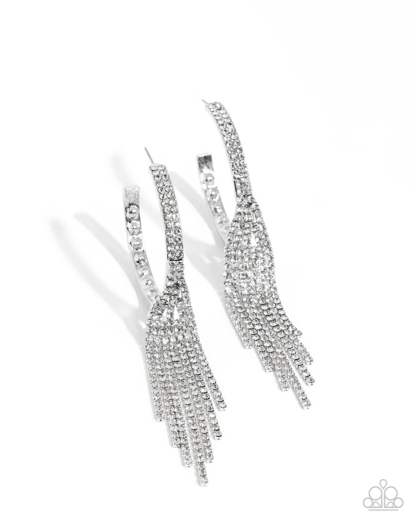 Jaw-Dropping Jubilee - White Hoop Earring (LOP 09-24)