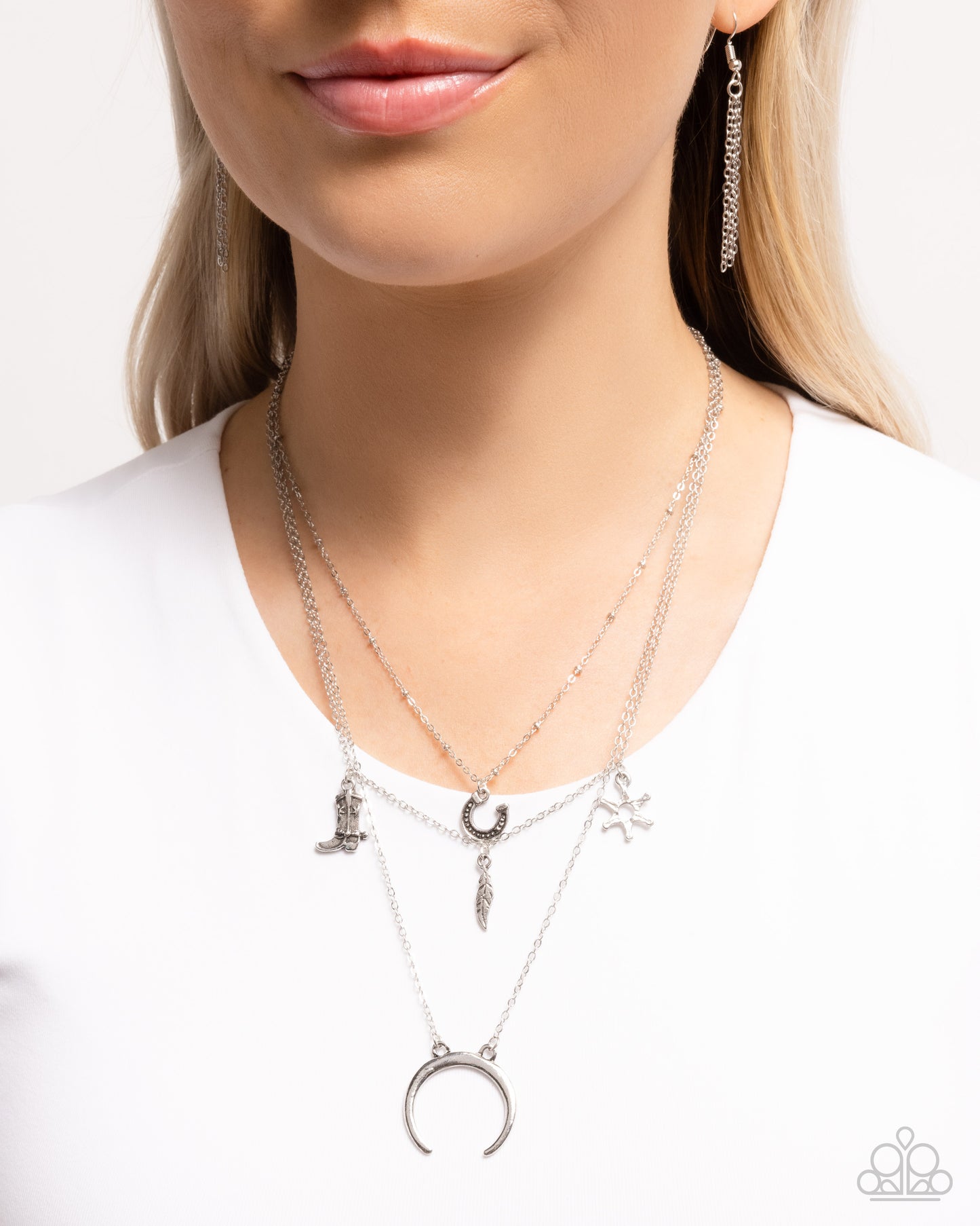 Saloon Sass - Silver Necklace