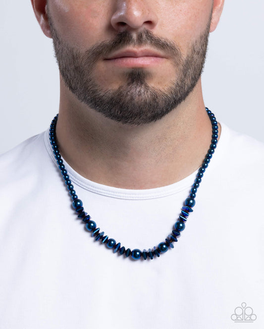 Metallic Memory - Blue Urban Necklace