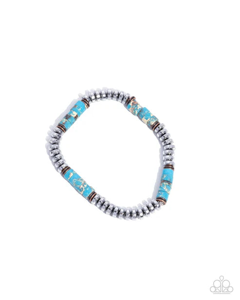 Marbled Mecca - Blue Mens Bracelet (Convention 2024)